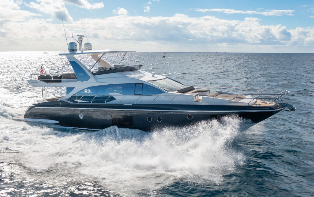 Luxury 70ft Azimut Flybridge Yacht  rental in Miami